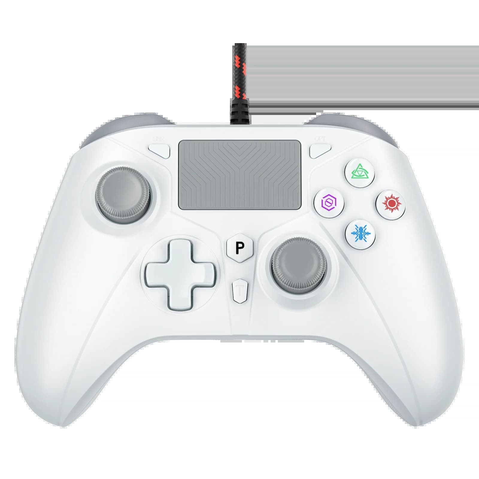 Manette filaire pour Playstation 5 PS5/PS4/PC/Steam, avec fonction Turbo, double vibration, déclench