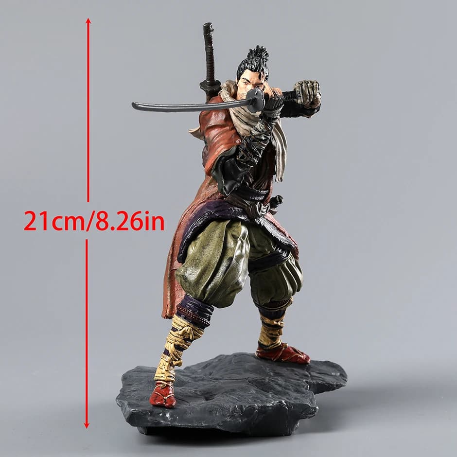 Statue de Sekiro ShadelDie Twice en PVC, figurine à collectionner, modèle de jouet