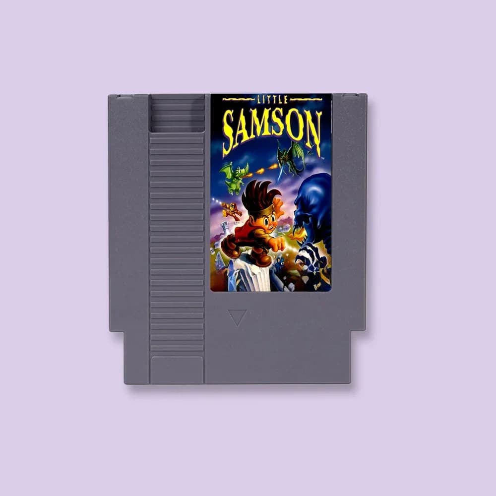 Cartouche de jeu vidéo Link 017 pour console NES Little Samson Ice, 18 pièces, 8 bits, 72 broches, p