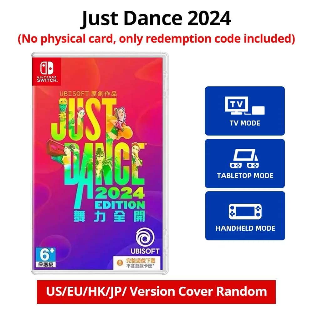 Just Dance 2024 Edition Nintendo Switch Code dans la Boîte Jeu à Télécharger Sans Carte Sans Cartouc