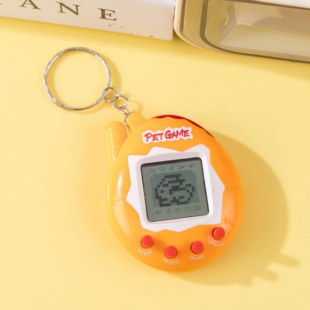 Mini console porte-clés Tamagotchi en russe, allemand, espagnol, polonais, animaux électroniques, je