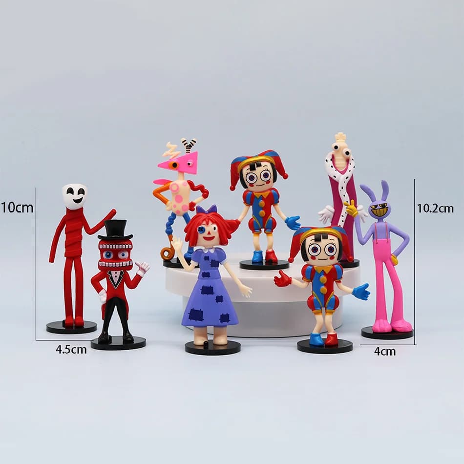 L'incroyable cirque numérique 8 Styles modèles de figurines Version Q, poupées Clown lapin périphéri
