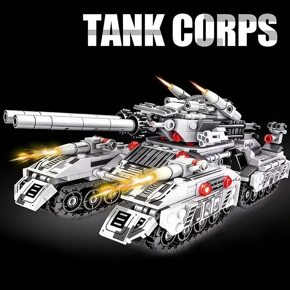 Véhicule Militaire 2026 : Blocs de Construction 8-en-1 (Tank, Avion, Camion) – Briques DIY Éducative