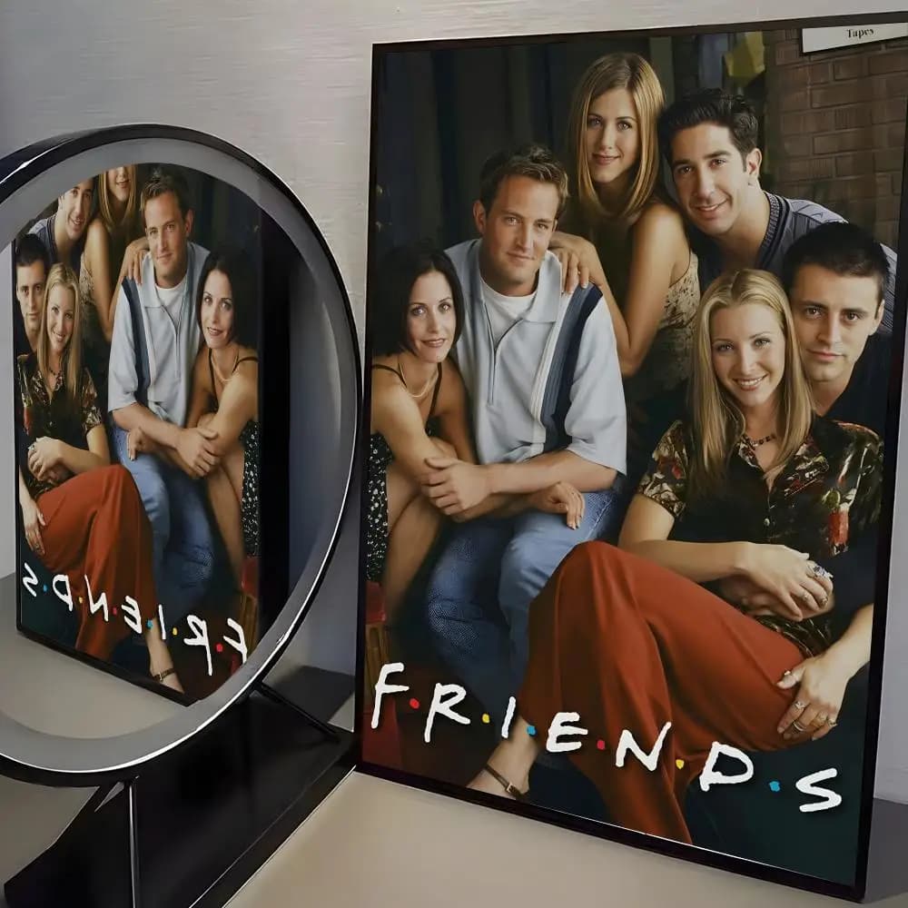 Affiche de l'émission télévisée F-Friends, autocollant parfait, art auto-adhésif conçu pour les espa