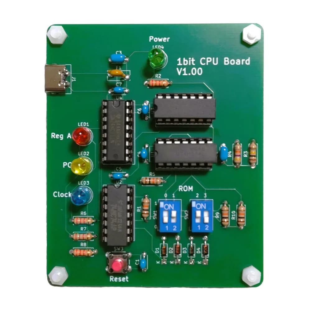 Kit de CPU 1Bit à Faire Soi-Même, avec Circuit Intégré Logique de la Série 74HC, pour Ordinateur à T