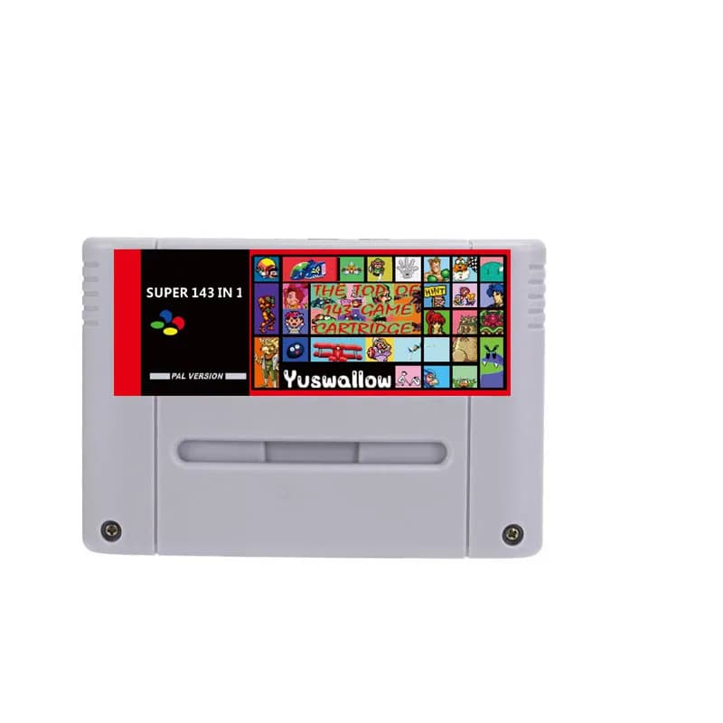 FLASH D'ÉTÉ Super 143 en 1 Jeux USA avec Axelay Contra III Final FantasyI II IV Final Fight Goof Tro