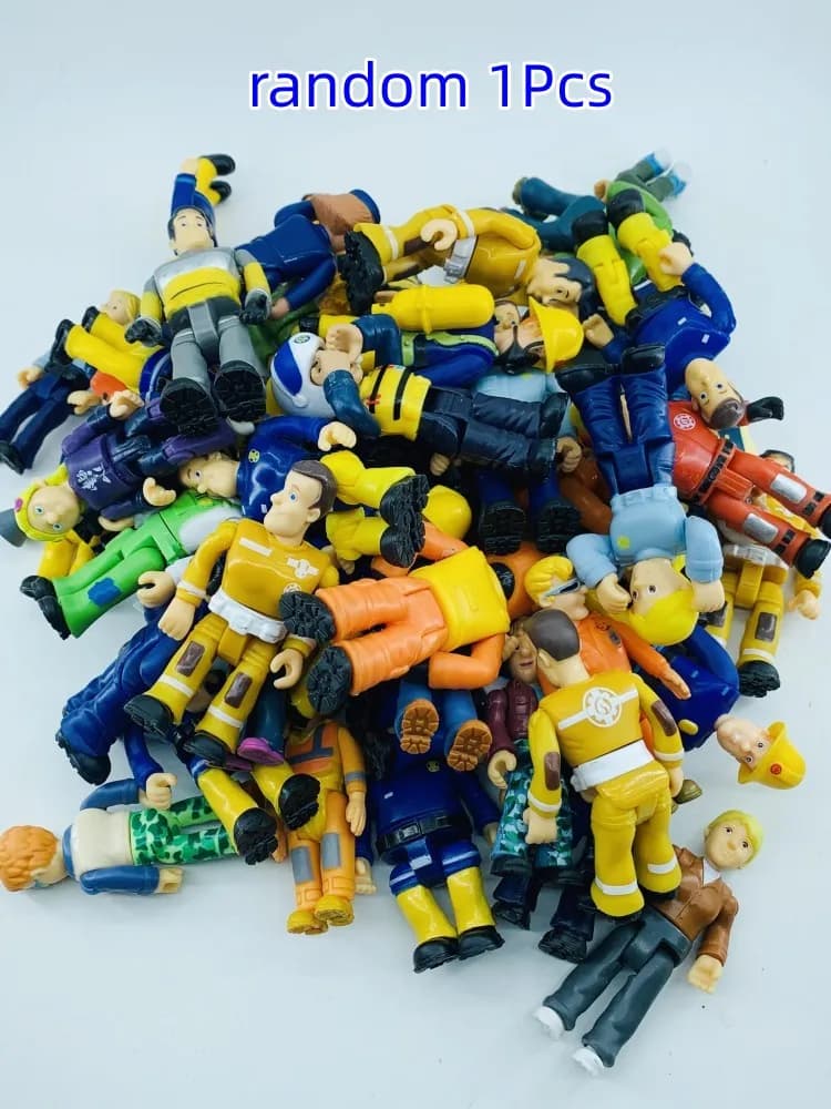 Figurines articulées du pompier Sam Rick Colletion pour enfant, 1 pièce, personnages de dessin animé