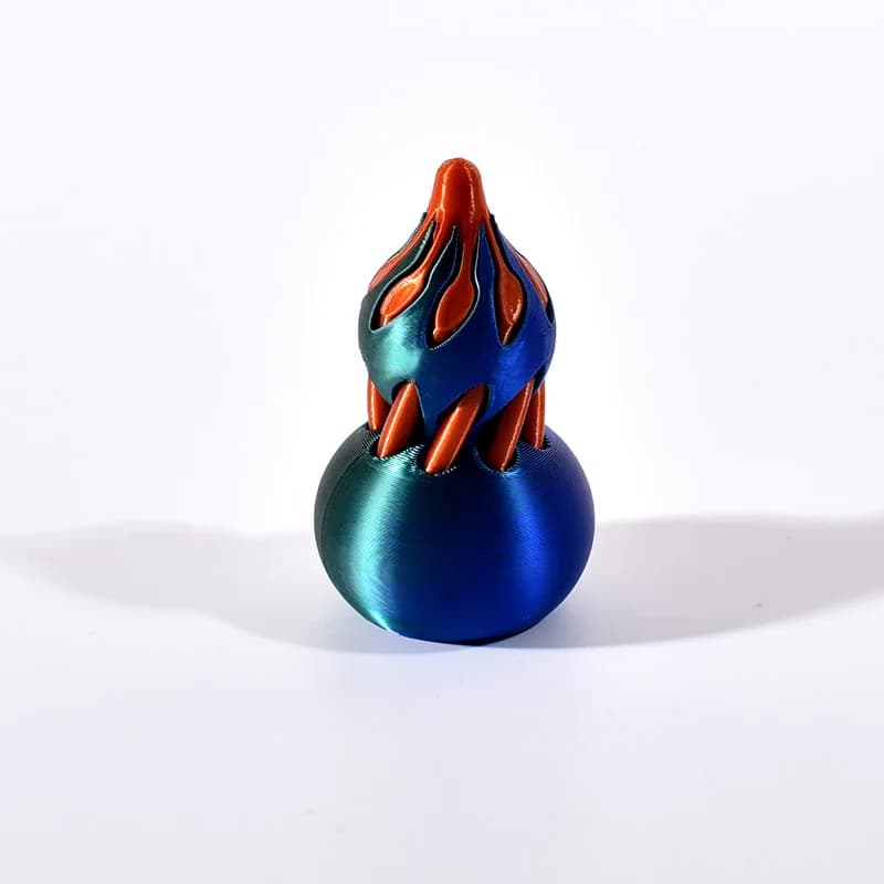Figurines de bureau en forme de gourde imprimée 3D, ornement en spirale, décompression miniature, jo