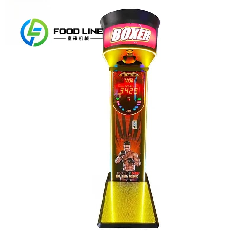 Machine de jeu de boxe d'intérieur à monnayeur, borne d'arcade de boxe de rue à récompense, construc