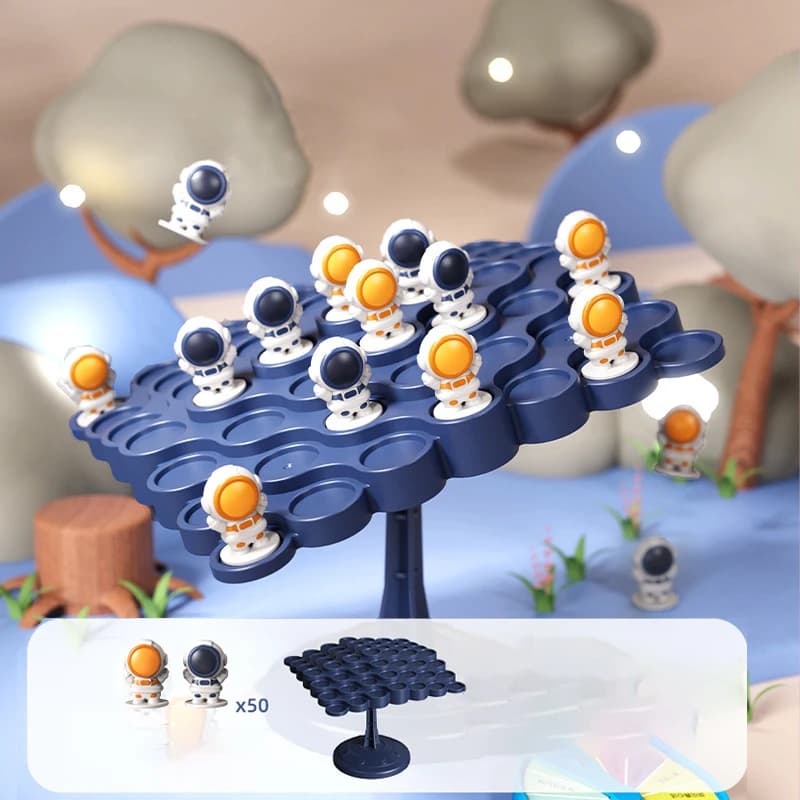 Jeu de société arbre d'équilibre pour enfants, astronautes grenouille, fête de table, jeu interactif