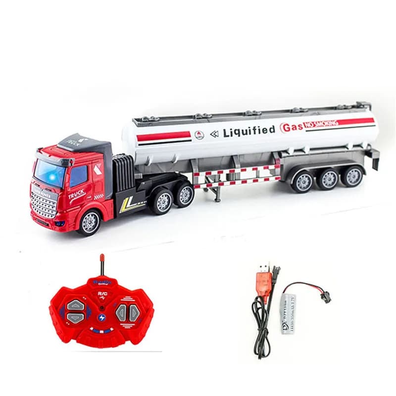 Jouets de voiture RC 1:48 pour garçons, camion télécommandé, transporteur robuste, conteneur, véhicu