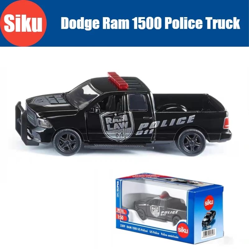 Siku 2309 Dodge RAM 1500 voiture de ramassage jouet de Police américaine pour enfants 1/50 modèle de