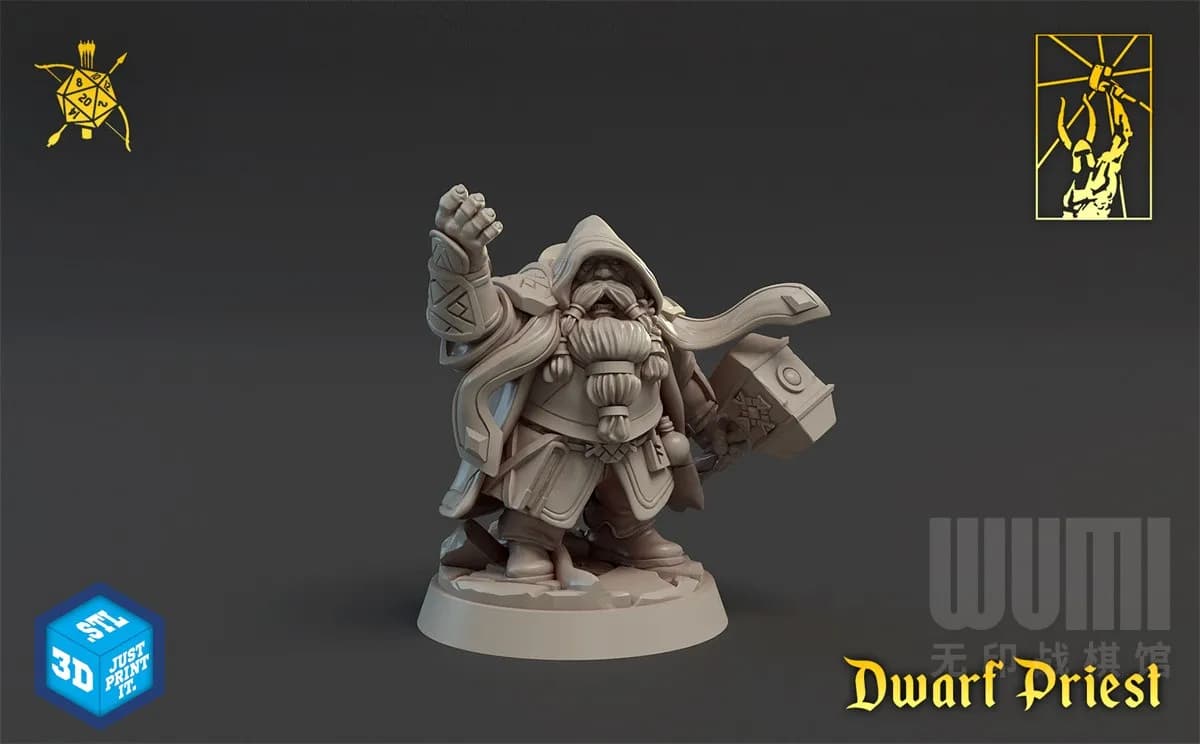 Nain, lieutenant pasteur, barbare, Saint Kokor, druide Ranger Mage DND