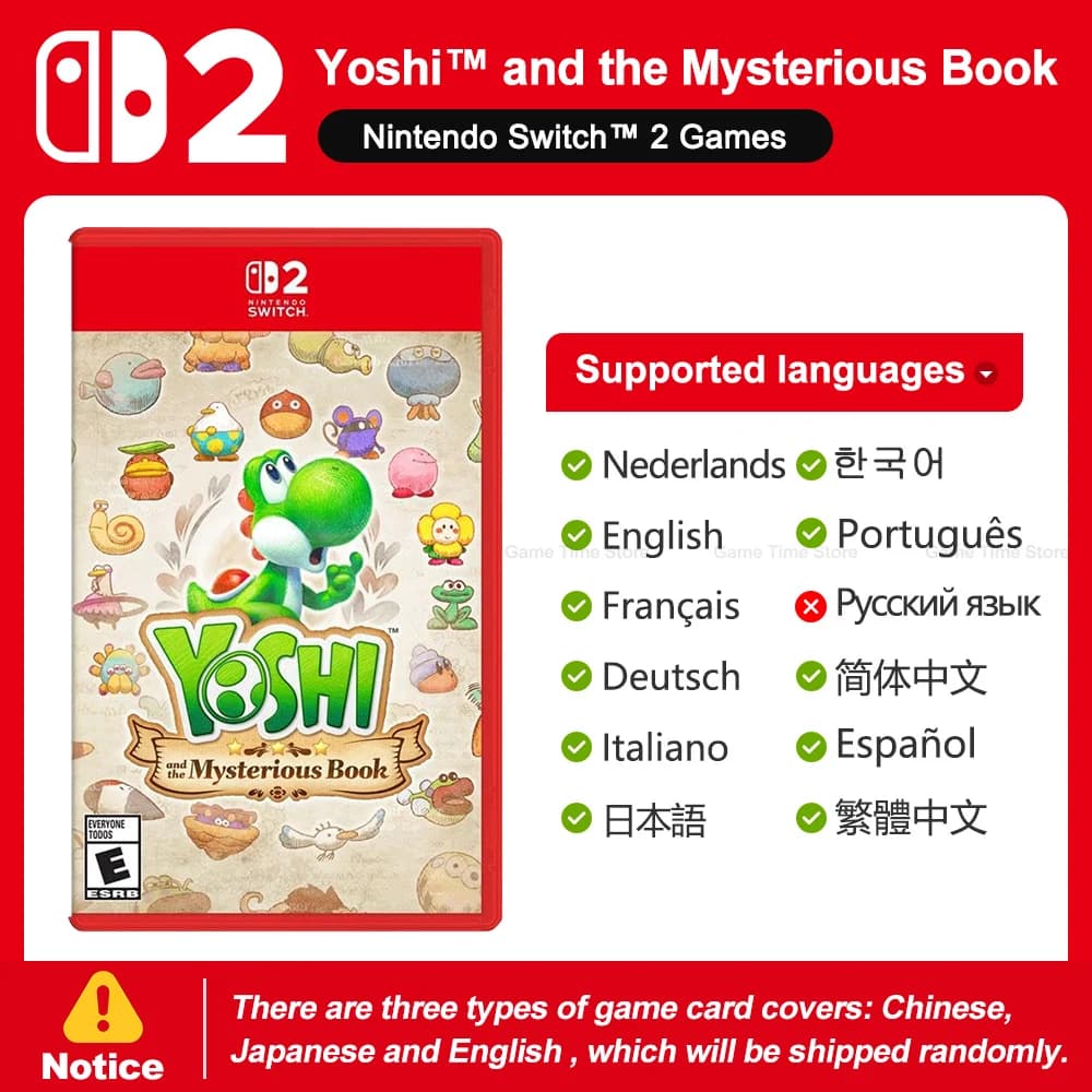 Yoshi and the Mysterious Book Yoshi et le Livre Mystérieux Nintendo Switch 2 Jeux Offres Spéciales 1