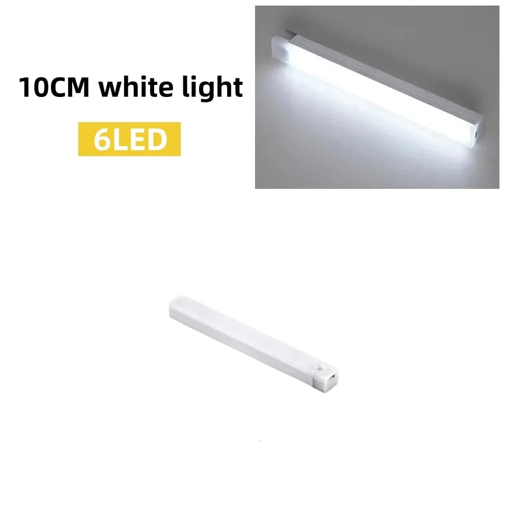 LED détecteur de mouvement lumière sans fil LED veilleuse Type C lumière Rechargeable armoire armoir