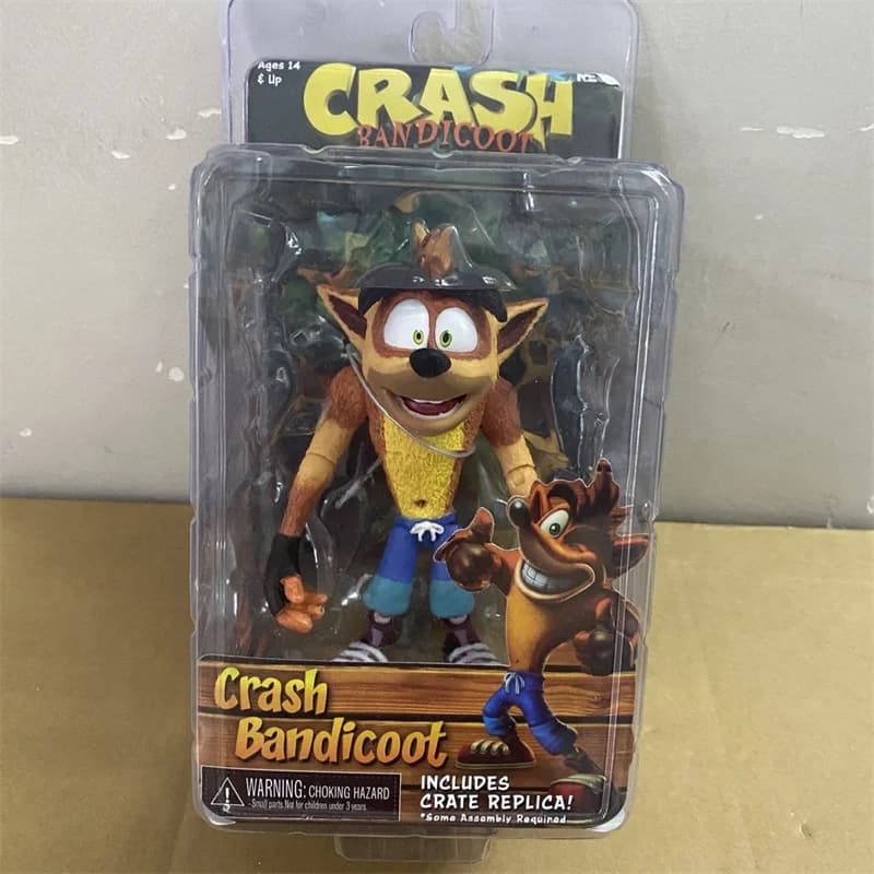 Figurine d'action Crash Bandicoot Sane Trilogy, figurine Crash, jouet NECA, poupée de décoration, ca