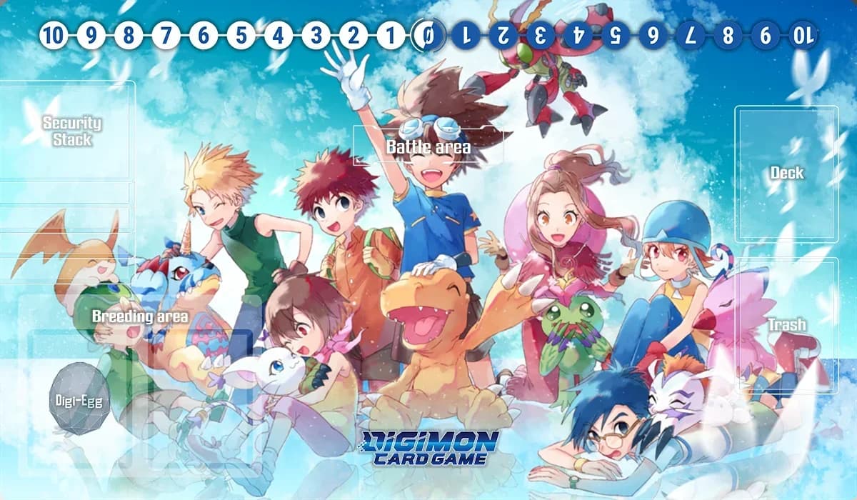 Digimon Playmat Omnimon Lady Devimon Beelzemon Imperialdramon tapis de jeu de société TCG CCG tapis