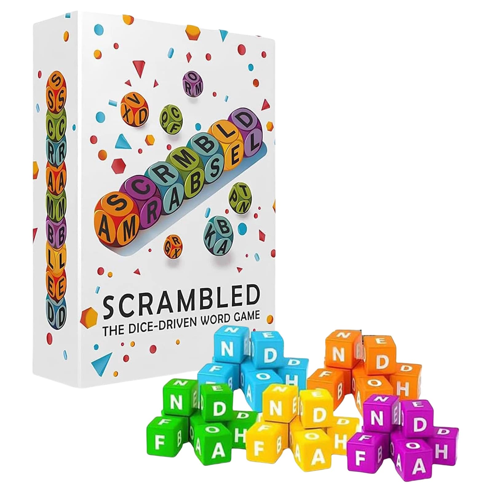 36/60 pièces bricolage mot heureux vocabulaire jeu de dés anglais lettre dés Portable jeu Cubes pour