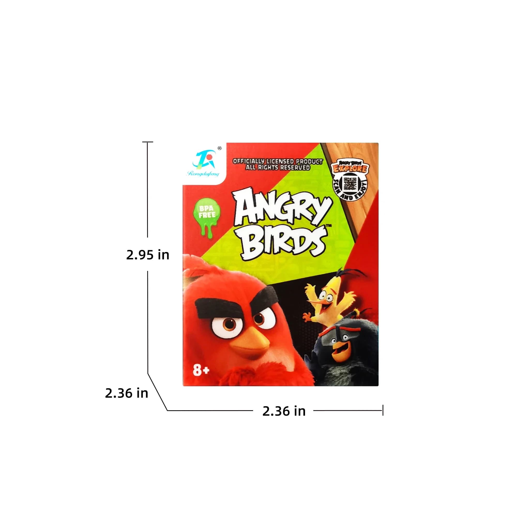 Angrys – boîte aveugle sonore à presser pour oiseaux, mignon, rouge, bleu, figurines d'action, modèl