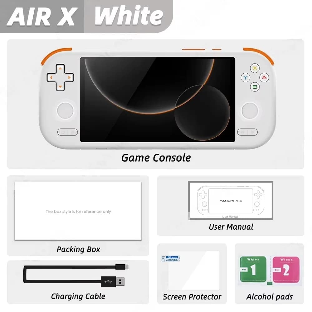 MANGMI AIR X Console de jeu portable Qualcomm Snapdragon 662 5.5 ''écran tactile 15W charge rapide A