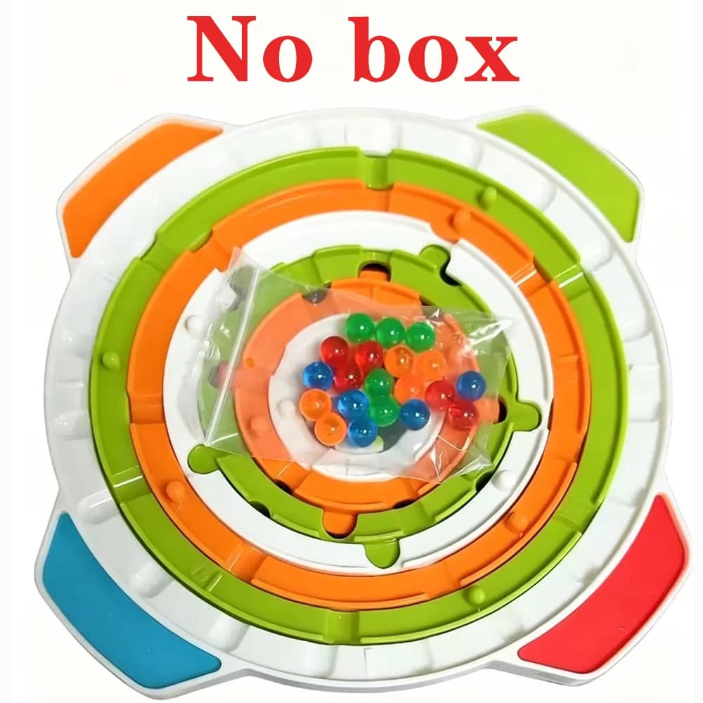 Jeu de labyrinthe 3D rotatif, boule de puzzle interactive, jouet anti-stress, casse-tête pour fête e