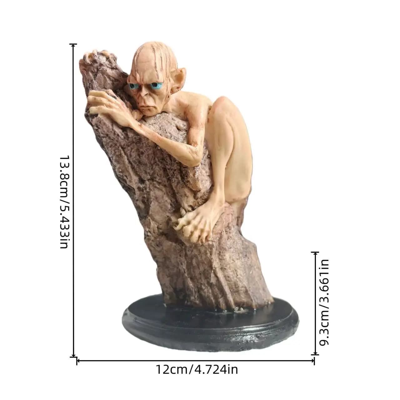 Statue de Gollum colorée, figurine de collection en résine, arbre de Gollum, thème d'escalade, ornem