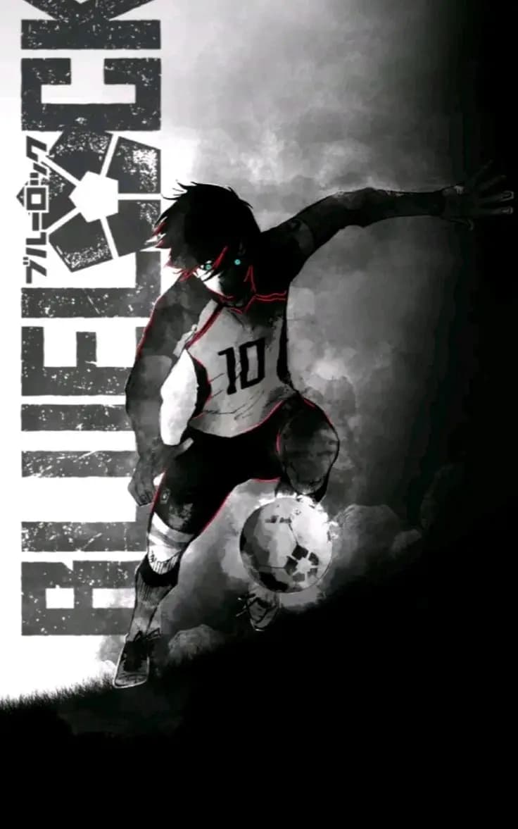 Affiche sur toile de l'anime Blue Lock Football, décoration murale colorée HD pour salle de jeux et 