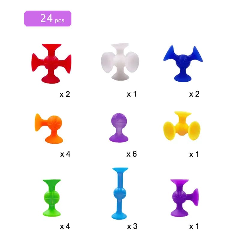 Blocs de Construction à ventouse, jeu de fléchettes à lancer souple pour enfants, jeu interactif amu