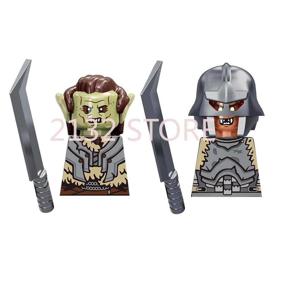 Château Militaire Médiéval Roi Soldat Blocs de Construction Figurine Chevalier Dragon Armes Bouclier