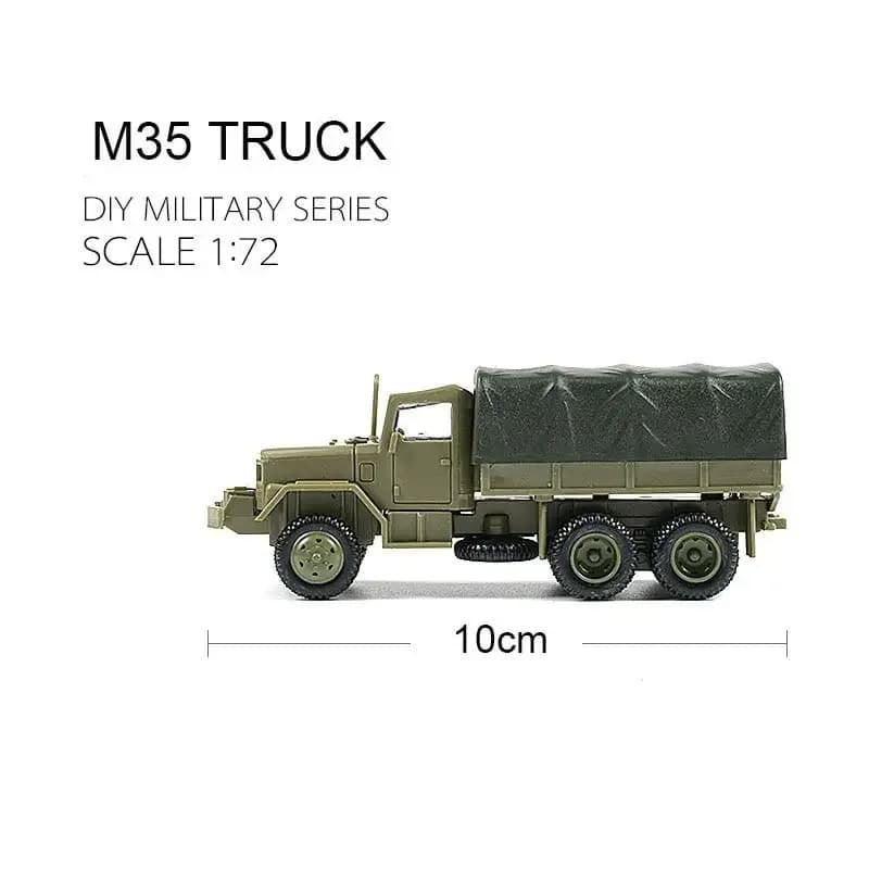 Camion soviétique M35 1:72, véhicule blindé à roues BTR 80, modèle d'assemblage sans caoutchouc, voi