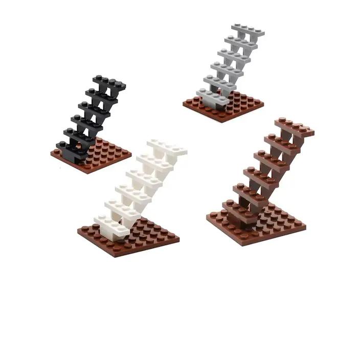 4 pièces escalier MOC briques 7x4x6 maison escaliers droite ouverte 30134 marches échelle modulaire