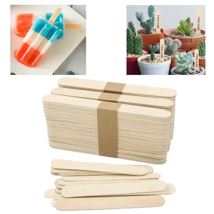 Bâtonnets d'artisanat en bois, bâtonnets de crème glacée, bâtonnets de popsicle, adaptés à la constr