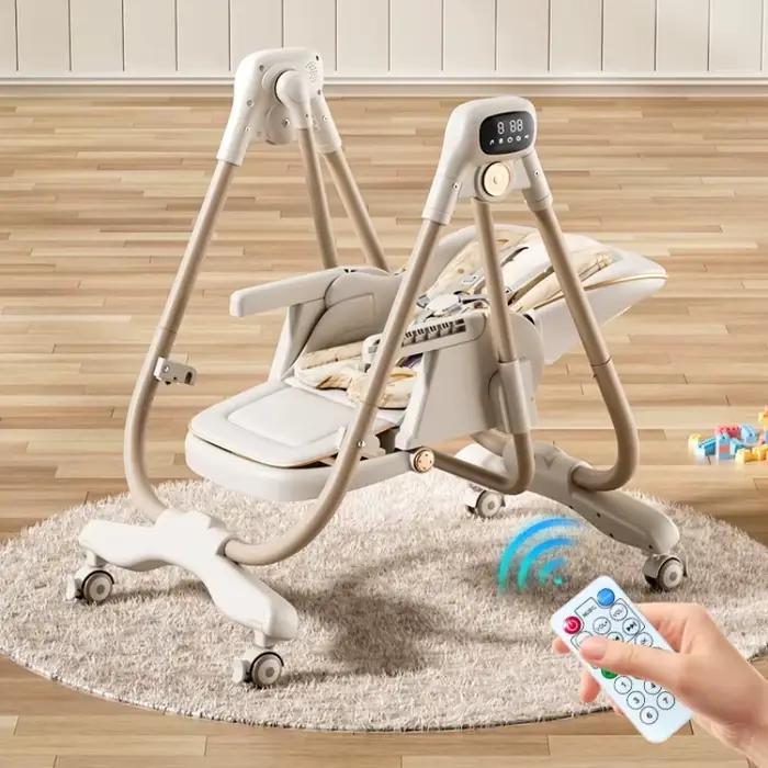 Chaise haute et siège à bascule pour bébé 2 en 1, 0 à 6 ans, chaise de salle à manger multifonction