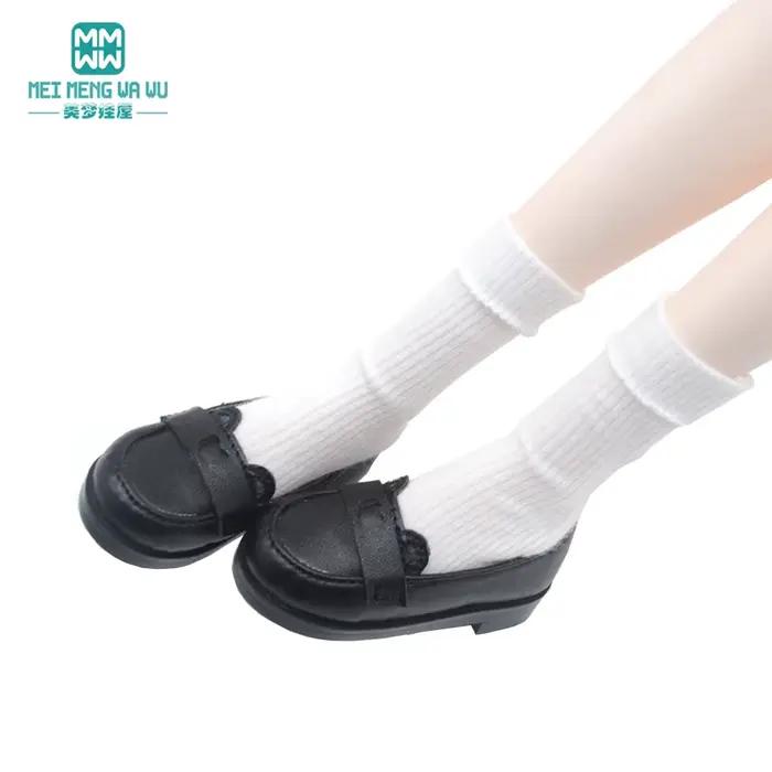 BJD – chaussures de poupée en cuir 43-60cm 1/3 1/4 SD, chaussures plates à la mode, rose, noir, marr