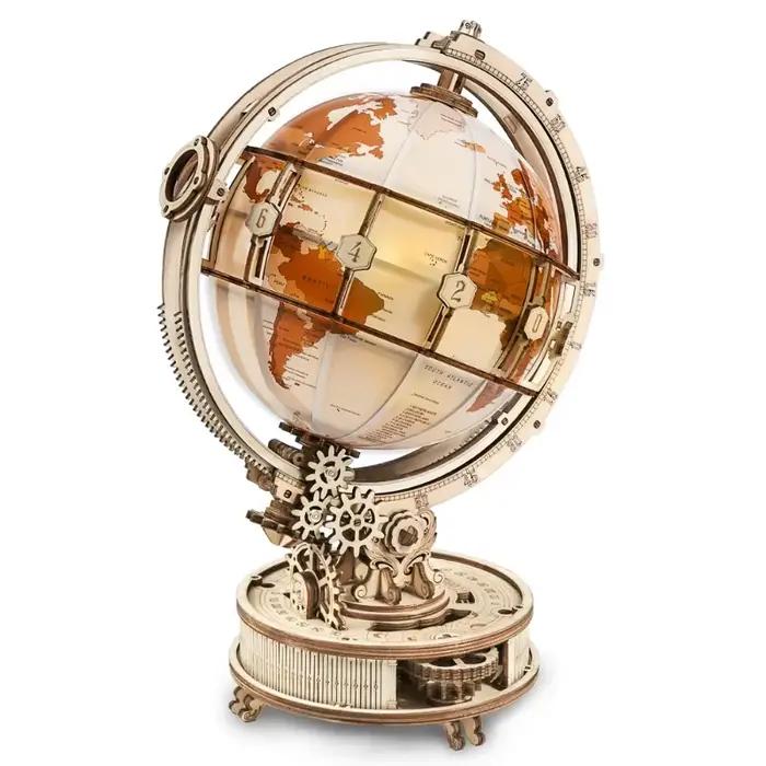 Lampe Globe en bois, jeux de puzzle 3D, cadeau d'anniversaire pour enfants et adultes, blocs de cons