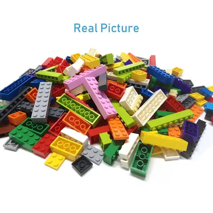 Blocs de construction à 2x4 points, 200 pièces, figurines épaisses, briques éducatives, taille créat