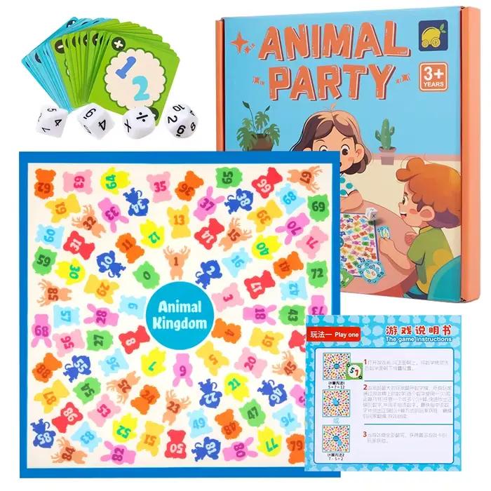 Jeux de société de réflexion mathématique pour enfants, jouets arithmétiques Montessori, corresponda