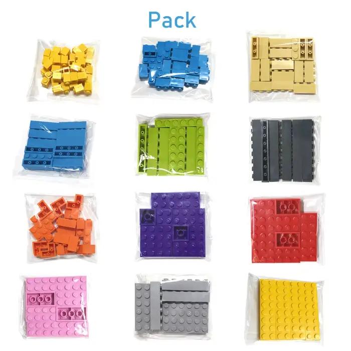 200 pièces épais 1x4 points bricolage blocs de construction figurines briques jouets éducatifs créat