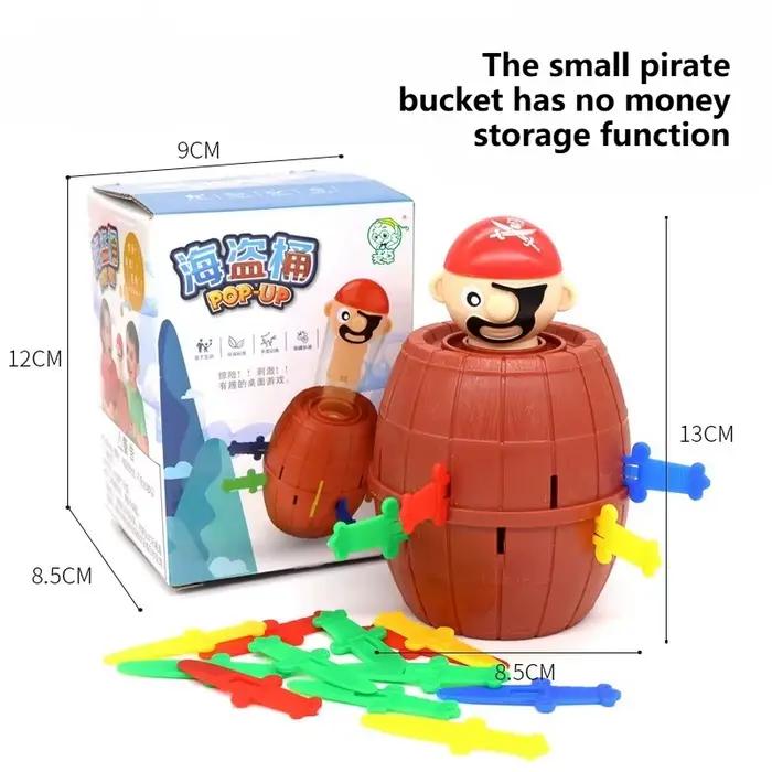 Jeu de société pirate, jeux de réunion de famille Montessori, cubes de jouets amusants pour enfants,
