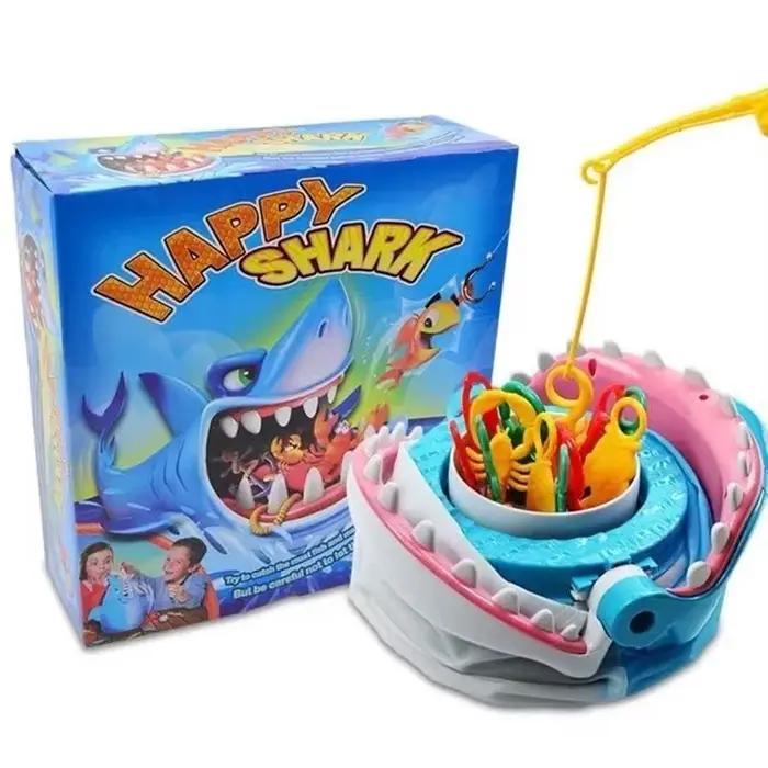 Jeu familial de morsure de requin, créatures marines colorées, jeu de fête d'aventure de pêche, joue