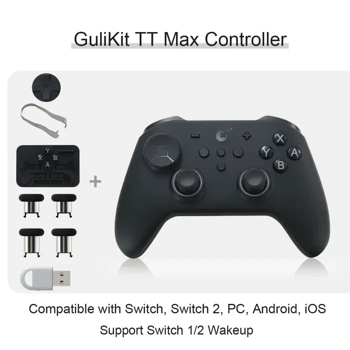 GuliKit TT MAX contrôleur de jeu sans fil avec manettes TMR réglables à Tension manette de jeu Anti-