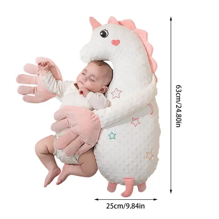 Oreiller en peluche apaisant pour bébé, poupée apaisante avec télécommande, 3 vitesses réglables pou