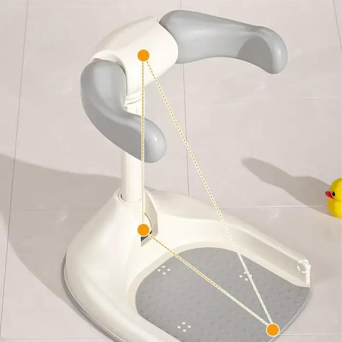 Support de douche pour bébé, antidérapant, dispositif de bain pliable, siège de lavage pour baignoir