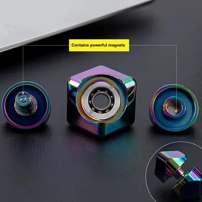 Alliage Cube Spinner doigt Gyroscope Fidget Anti-Stress jouets adulte bureau maison voyage Portable