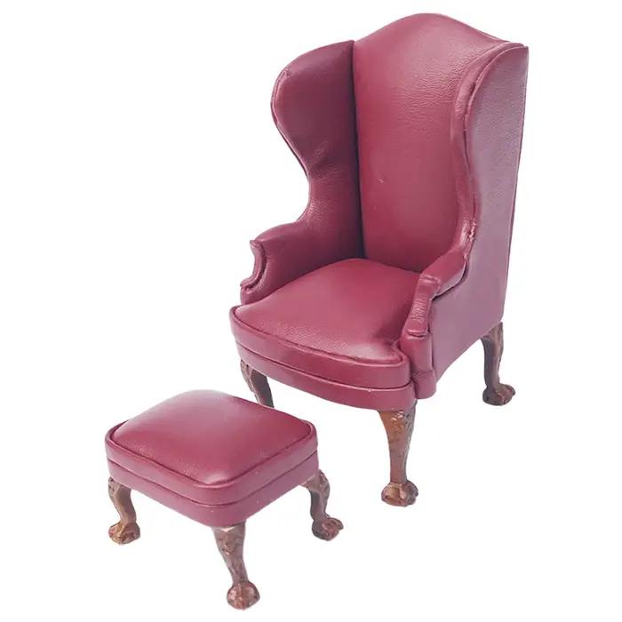 Accessoire de chaise de canapé de fauteuil de maison de poupée réaliste moderne à l'échelle 1/12