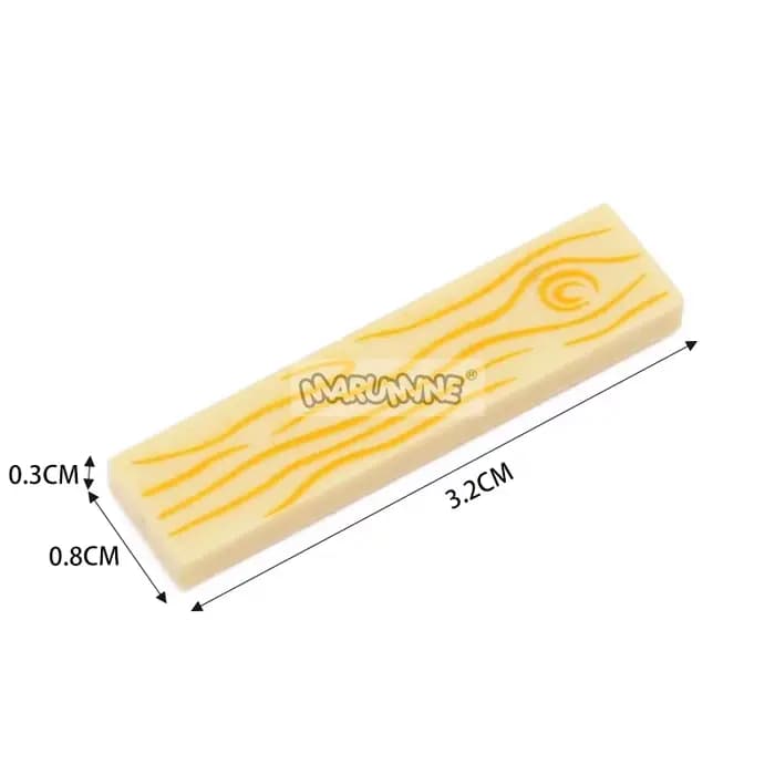 MARUMINE 160 pièces MOC plancher en bois 1x4 blocs de plaque de carrelage panneau classique briques