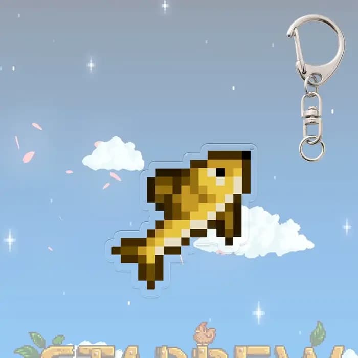 Stardew Valley – porte-clés pantalon violet, produits connexes au jeu, accessoires, crabe, œuf, crev