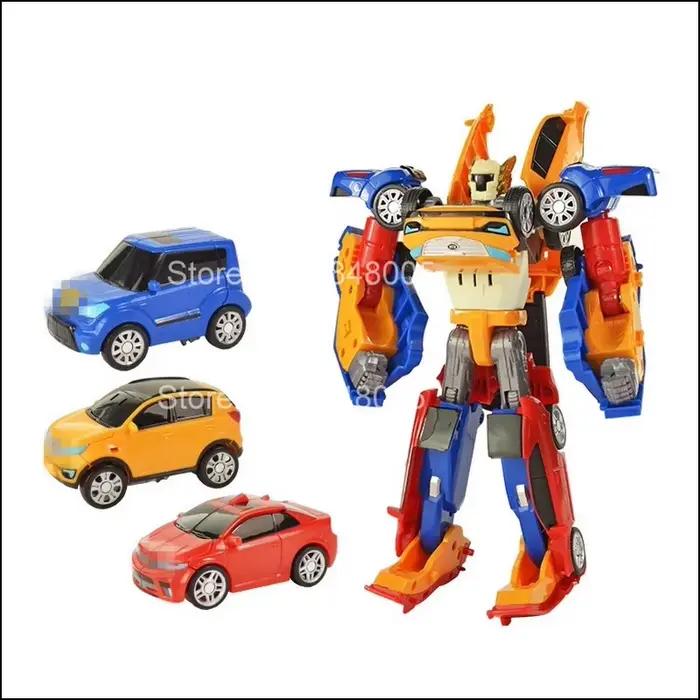 Robot de Transformation Tobots 3 en 1, corée 2 en 1, dessin animé frères, voiture à déformation, avi