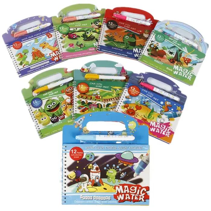 Livre de peinture à l'eau magique, jouets d'éducation précoce pour tout-petits, livre de coloriage d