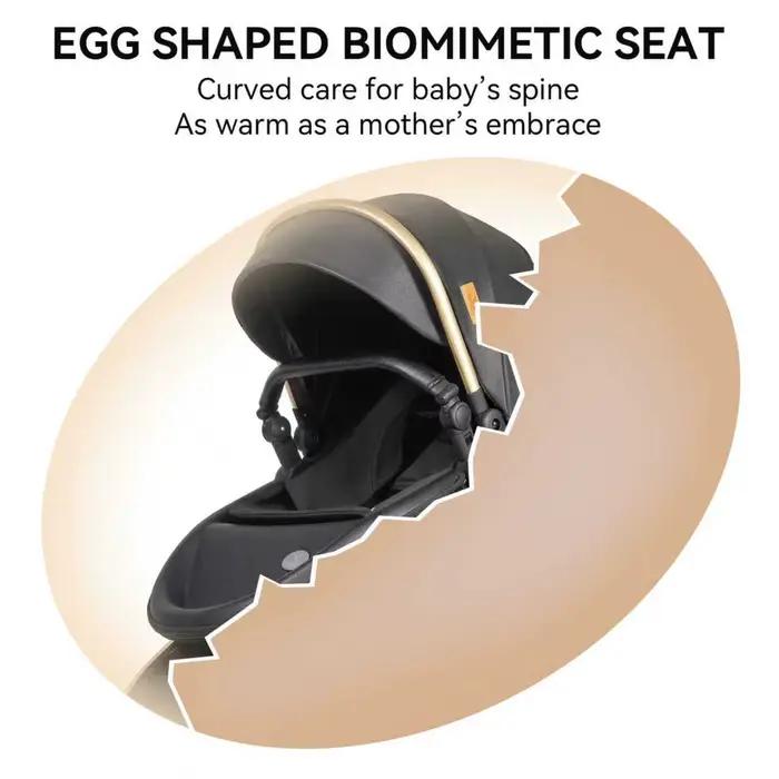 Système de voyage 3 en 1 pour bébé : poussette légère, pliable, antichoc, siège auto pour nouveau-né